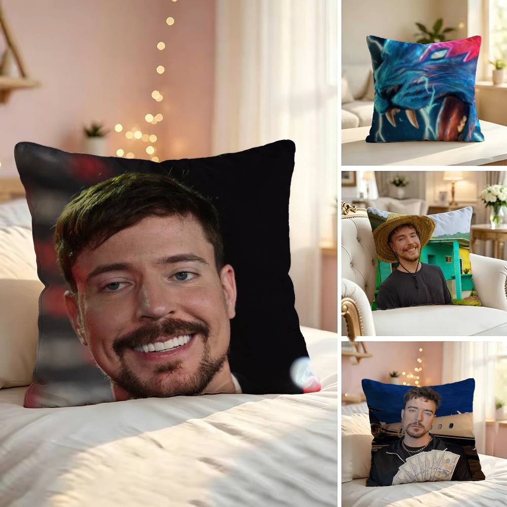 Jimmy Home Textiles - غطاء وسادة مطبوع على الوجهين من