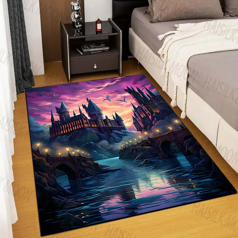 Home Textiles Rug - 1 قطعة القلعة ماجيك مدرسة طباعة