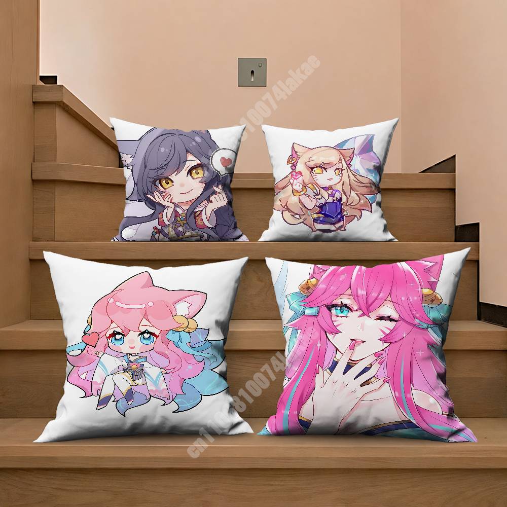 Home Textiles And Furnishing - غطاء وسادة أريكة A-Ahri Nine-Tailed Fox