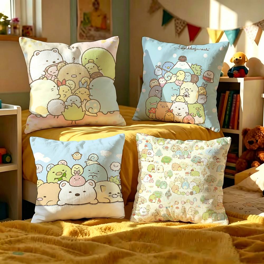 Home Fashion Textiles - وسادة أنمي S-Sumikko G-Gurashi، غطاء وسادة