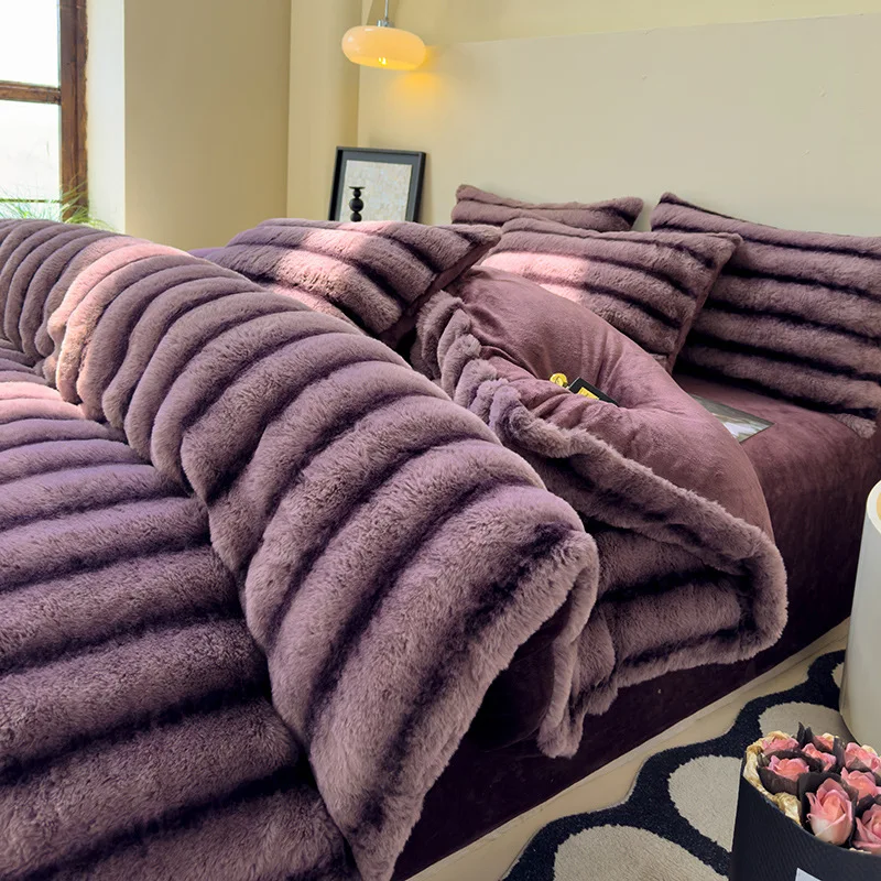 Bed Sheet Microfiber - طقم أغطية سرير من الفرو الناعم