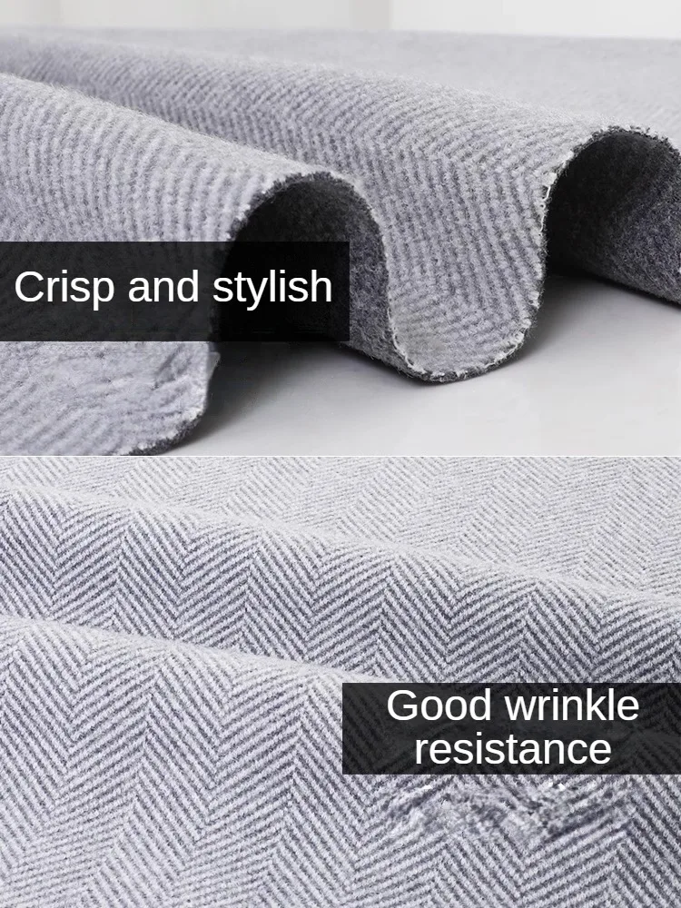 قماش صوفي بنمط متعرج بالمقياس  - مراجعة Wool Blanket Herringbone وسعره