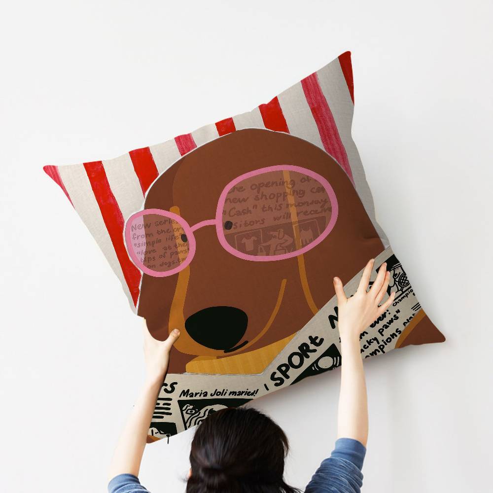 غطاء وسادة لطيف على شكل كلب دا - مراجعة Home Textiles And Furnishing وسعره