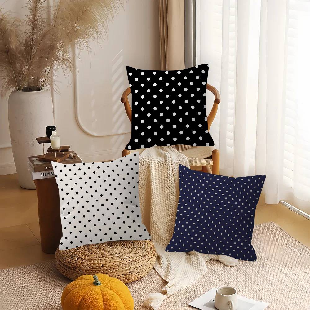غطاء وسادة عصري بنقشة البولكا  - مراجعة Home Textiles And Furnishing وسعره