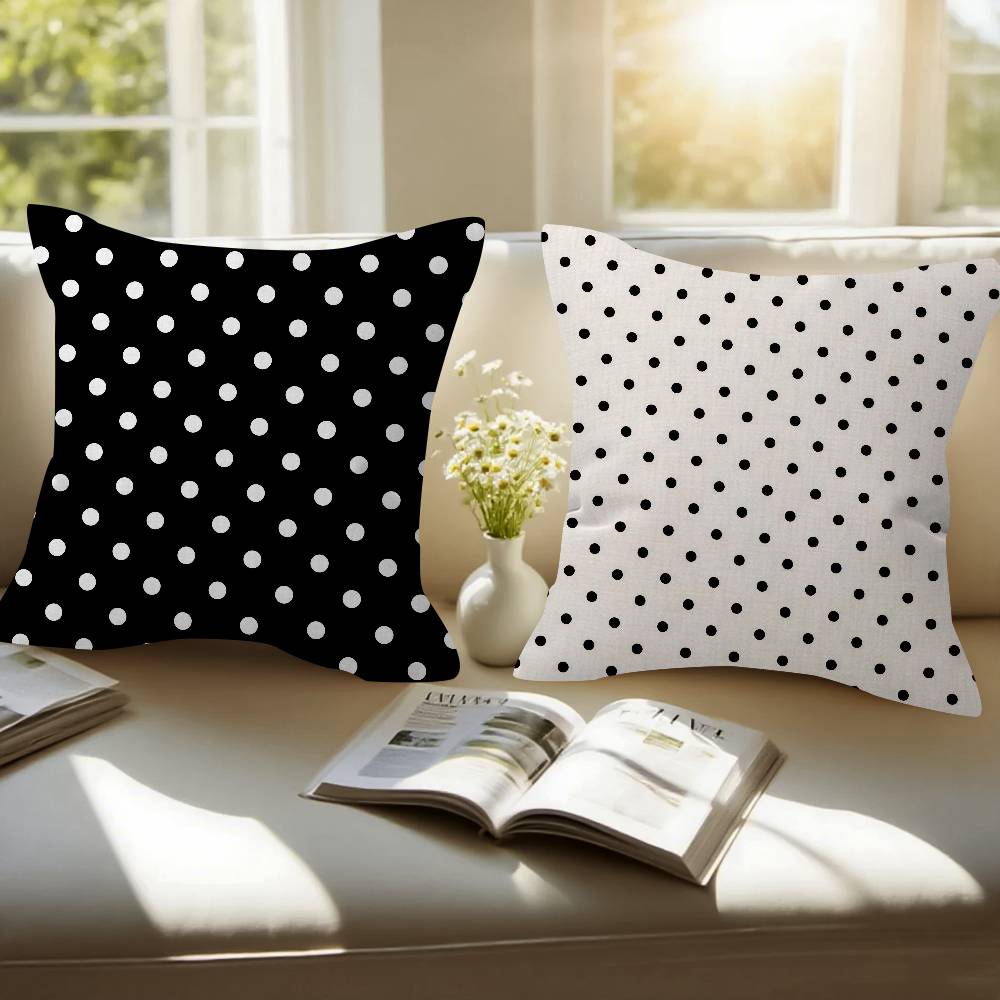 غطاء وسادة عصري بنقشة البولكا  - مراجعة Home Textiles And Furnishing وسعره