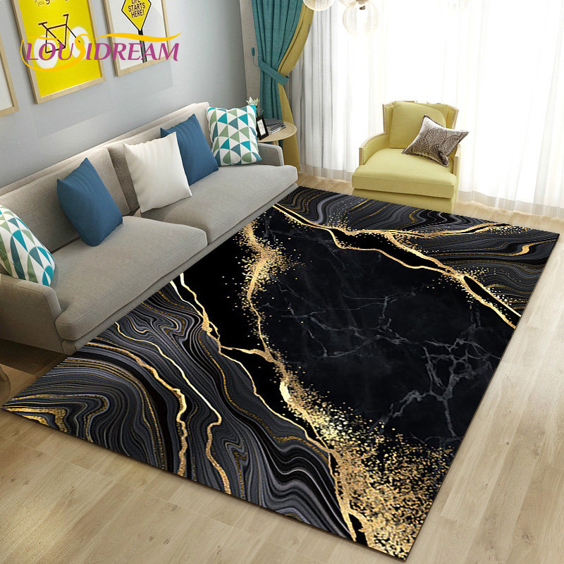 الشمال الأسود الذهب الأزرق الر - مراجعة Home Textiles Rug وسعره