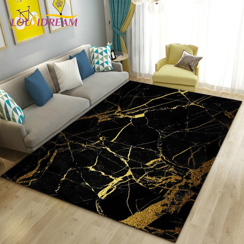 الشمال الأسود الذهب الأزرق الر - مراجعة Home Textiles Rug وسعره