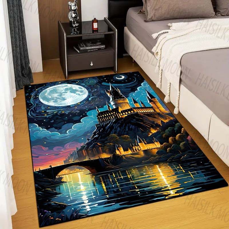 1 قطعة القلعة ماجيك مدرسة طباع - مراجعة Home Textiles Rug وسعره