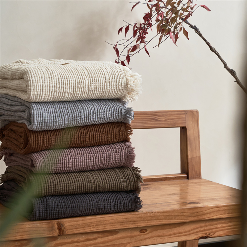 ميلارد بطانيات قطنية أربع طبقا - مراجعة Wool Blanket Herringbone وسعره