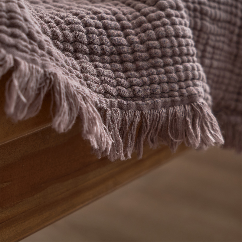 ميلارد بطانيات قطنية أربع طبقا - مراجعة Wool Blanket Herringbone وسعره