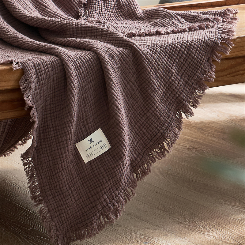 ميلارد بطانيات قطنية أربع طبقا - مراجعة Wool Blanket Herringbone وسعره