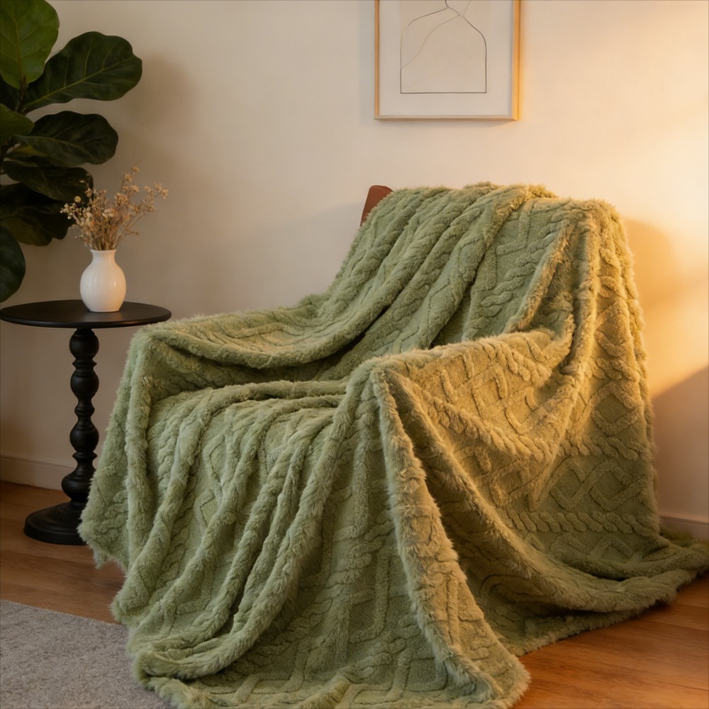 بطانية جاكار جديدة بنقشة المعي - مراجعة Wool Blanket Herringbone وسعره