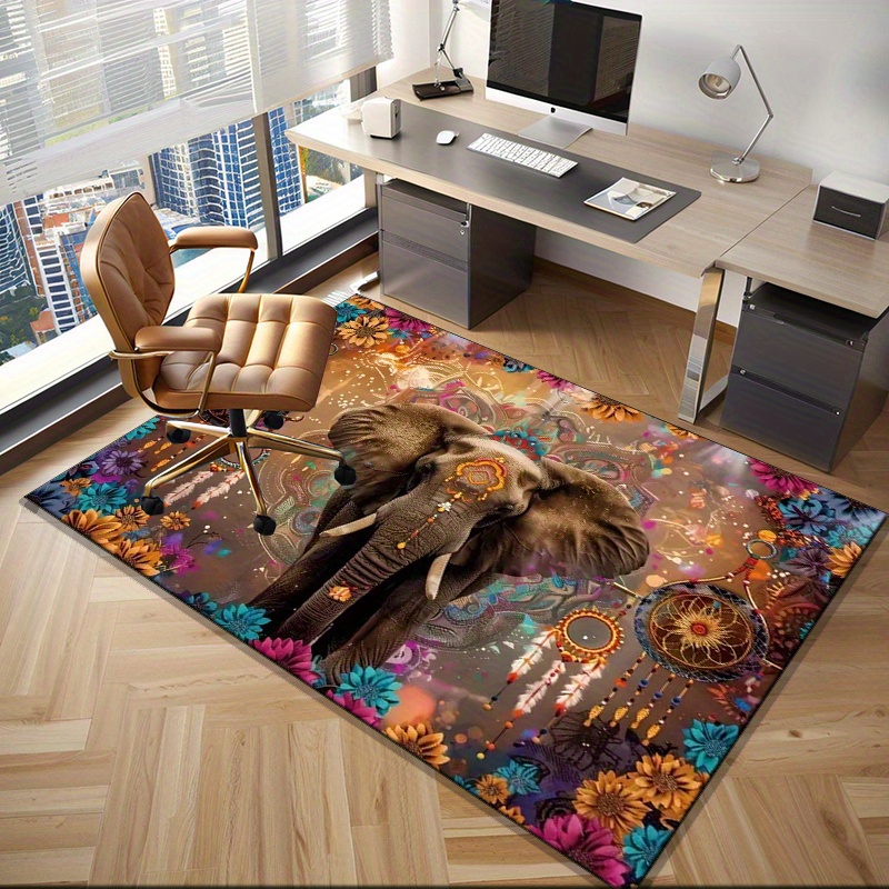 سجادة ماندالا الفيل: نمط الأزه - مراجعة Home Textiles Rug وسعره