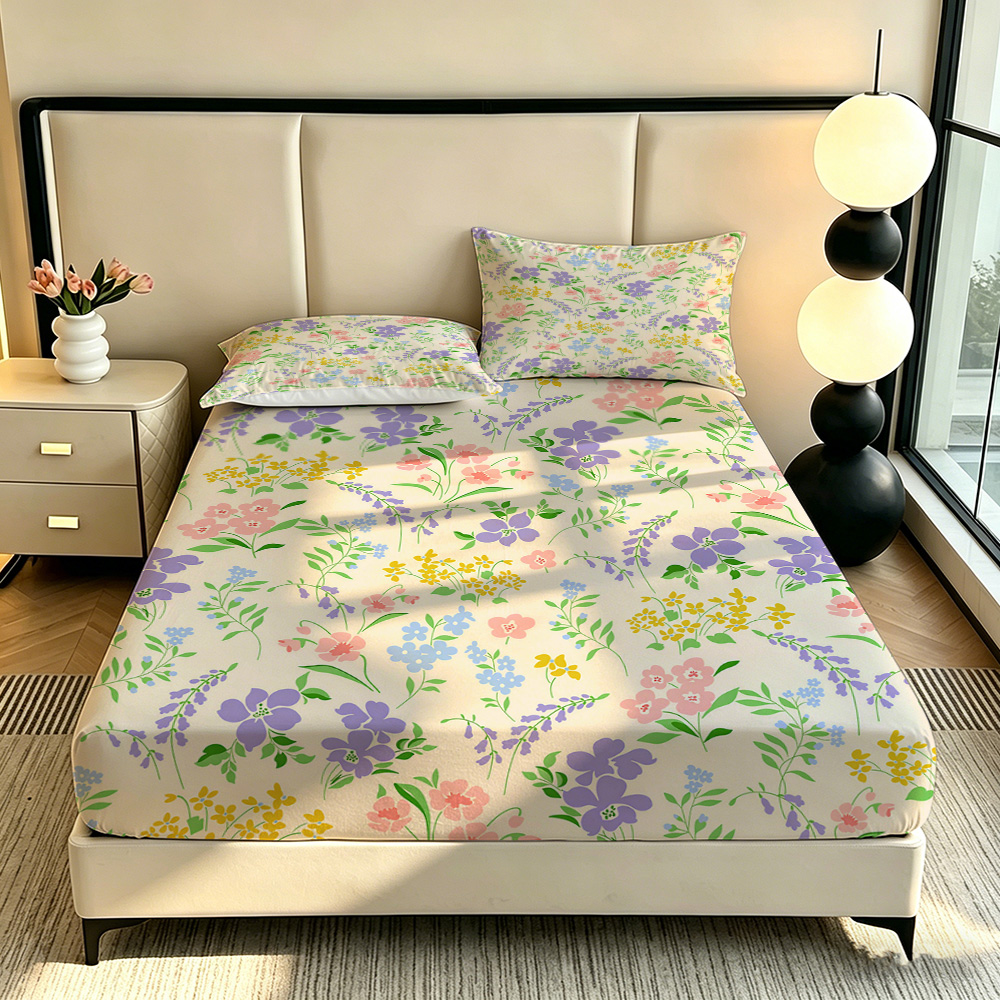 طقم أغطية سرير 90 جرام 3 قطع:  - مراجعة Bed Sheet Microfiber وسعره