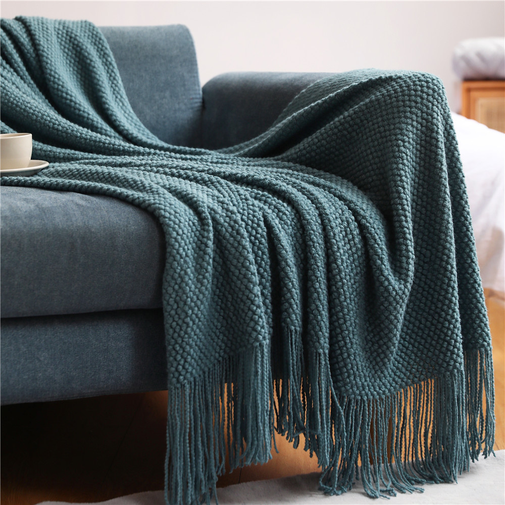 بطانية منسوجة سميكة للديكور ال - مراجعة Wool Blanket Herringbone وسعره