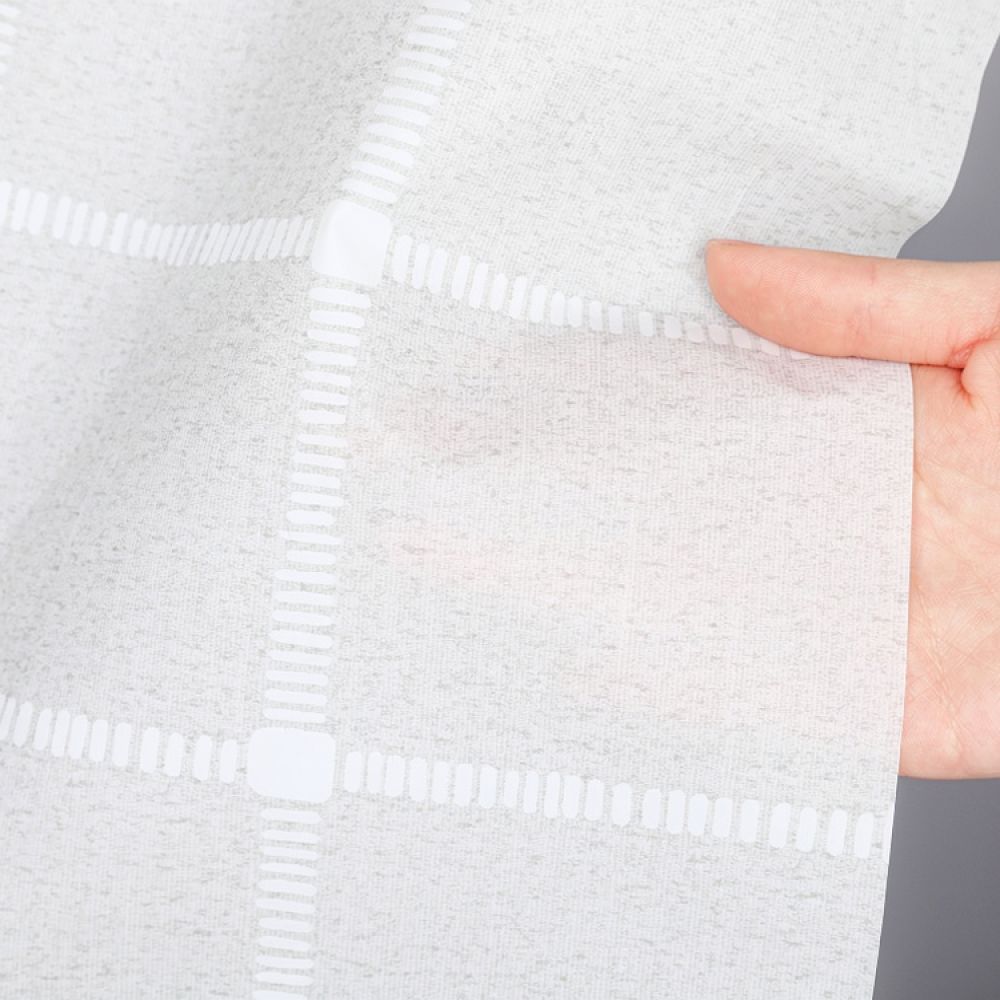ستارة حمام عصرية بنقشة مربعات  - مراجعة Home Textiles Luxury Curtains وسعره