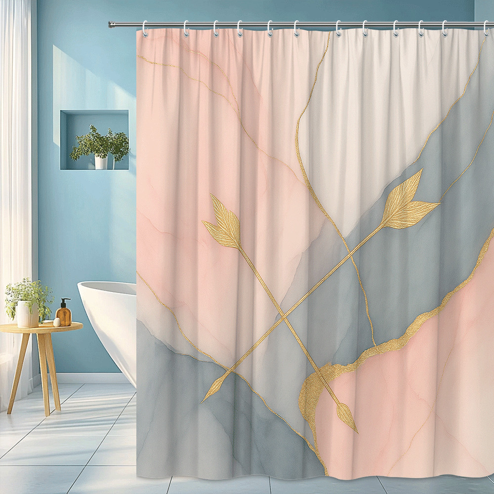 ستارة دش عصرية بطبعة أوراق ذهب - مراجعة Home Textiles Luxury Curtains وسعره