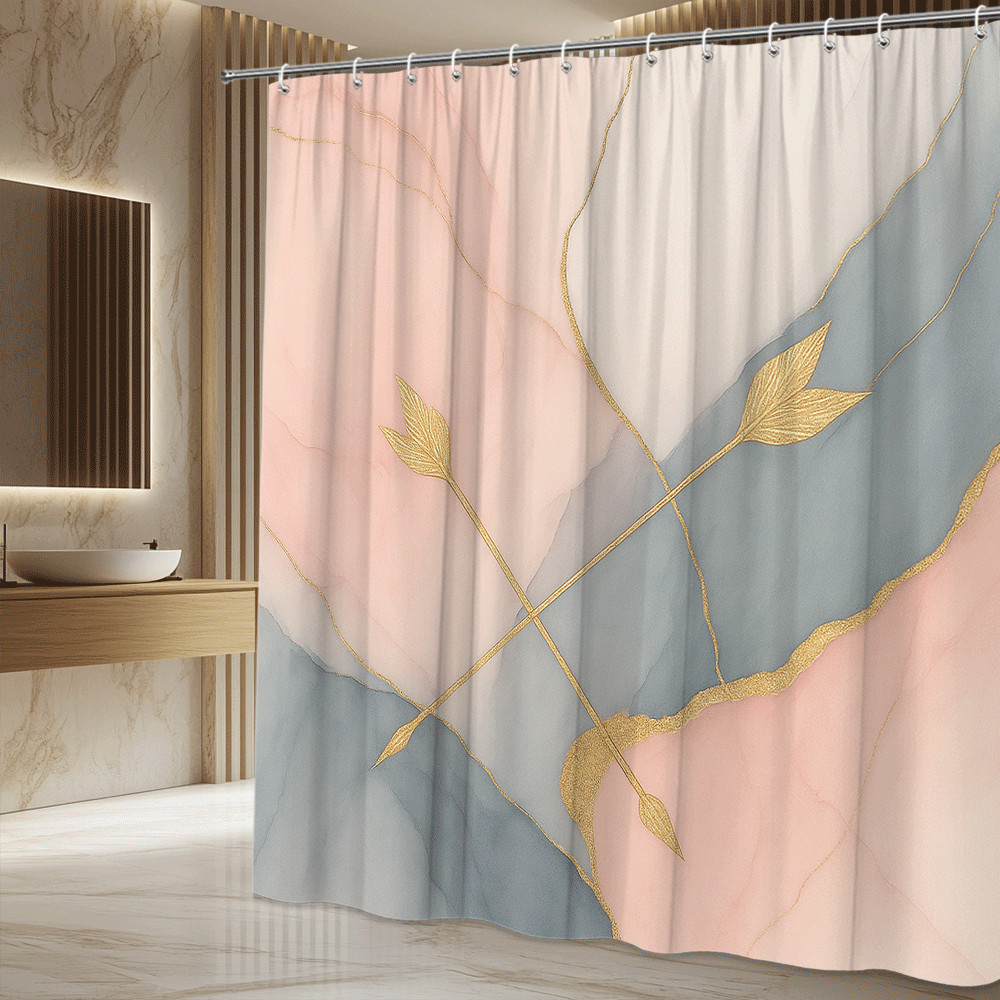 ستارة دش عصرية بطبعة أوراق ذهب - مراجعة Home Textiles Luxury Curtains وسعره