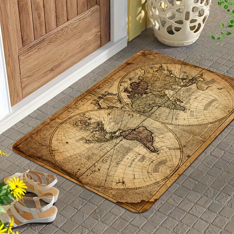 سجادة أرضية بتصميم خريطة عتيقة - مراجعة Home Textiles Rug وسعره