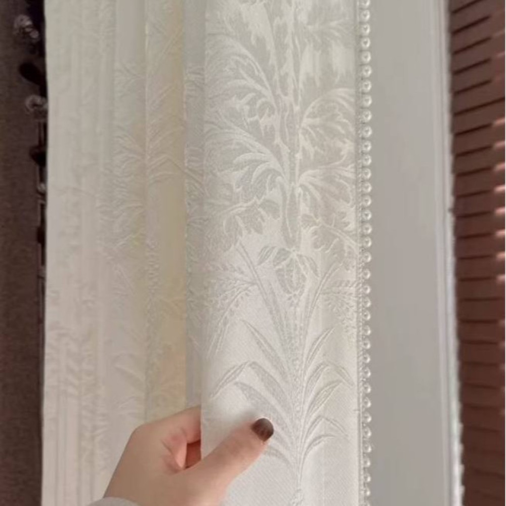 ستائر جاكار فاخرة منقوشة بنمط  - مراجعة Home Textiles Luxury Curtains وسعره