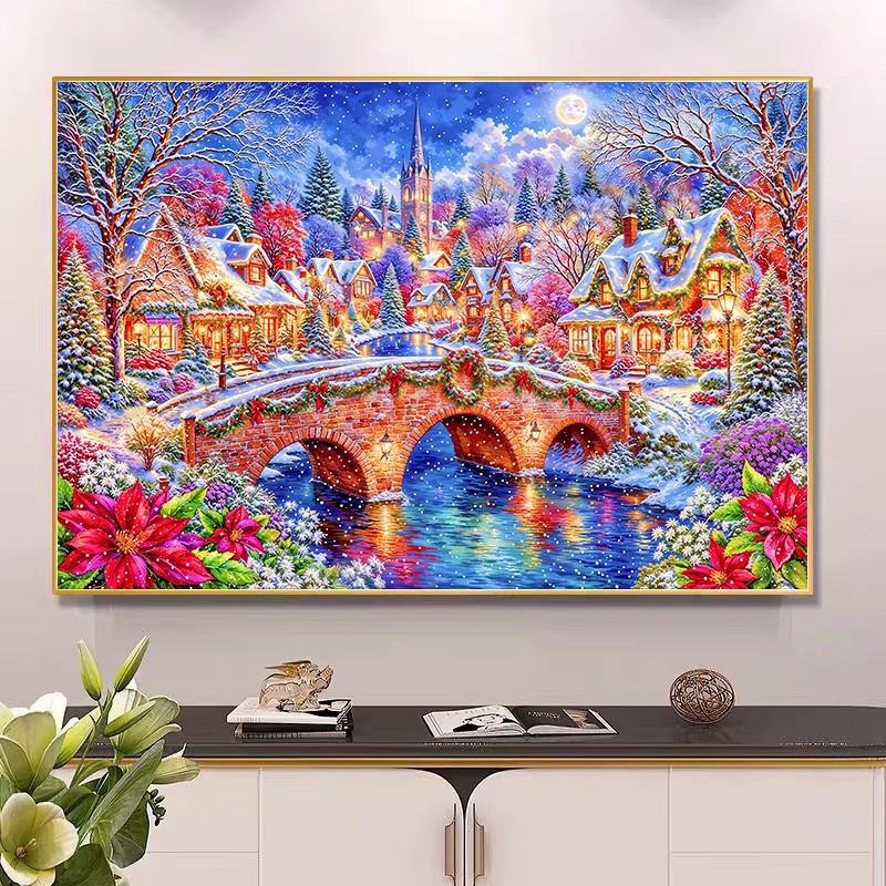 مجموعة تطريز الكنيسة الشتوية 9 - مراجعة Home Textiles Discount وسعره