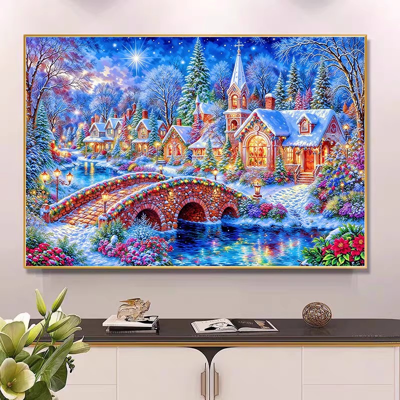 مجموعة تطريز الكنيسة الشتوية 9 - مراجعة Home Textiles Discount وسعره