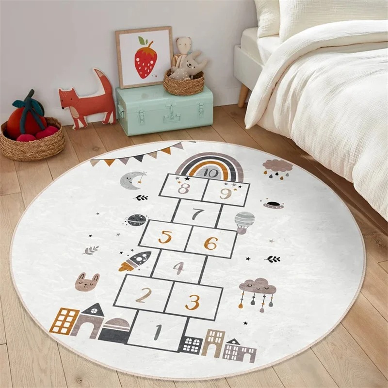 سجادة مستديرة للأولاد على الأر - مراجعة Home Textiles Rug وسعره